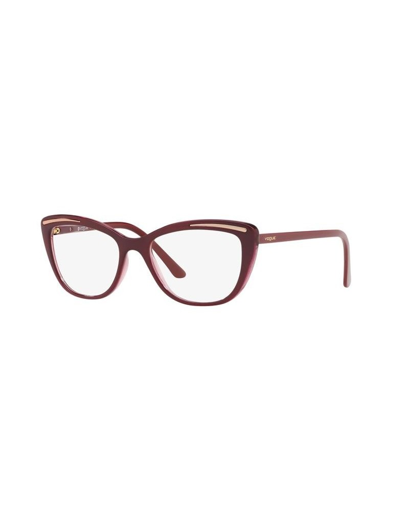 Okulary korekcyjne Vogue VO 5218 52 2618 Czerwone Damskie Kocie