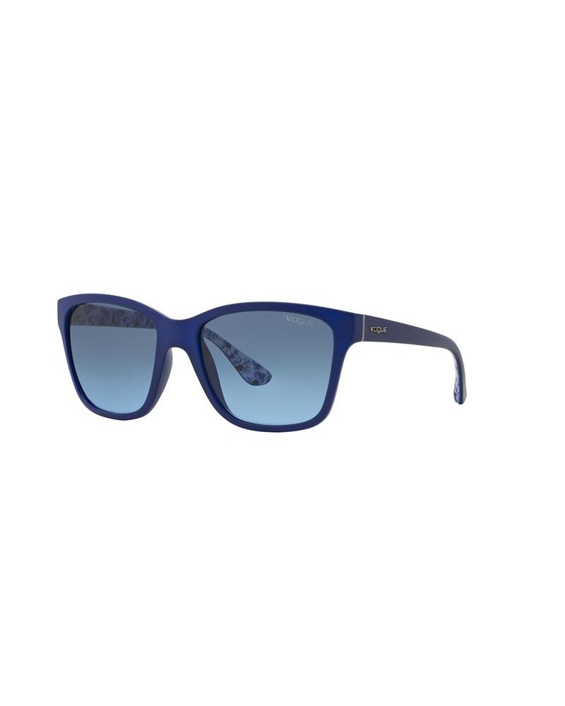 Okulary przeciwsłoneczne Vogue VO 2896S 54 22258F Niebieskie Damskie Kocie