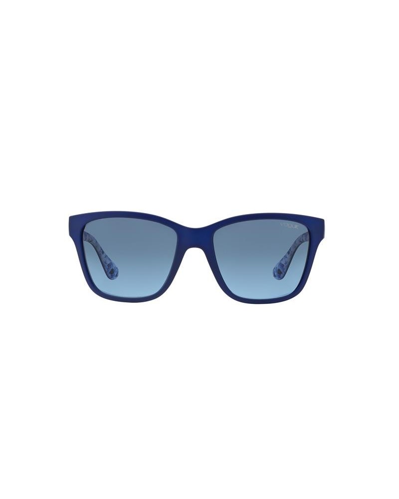 Okulary przeciwsłoneczne Vogue VO 2896S 54 22258F Niebieskie Damskie Kocie