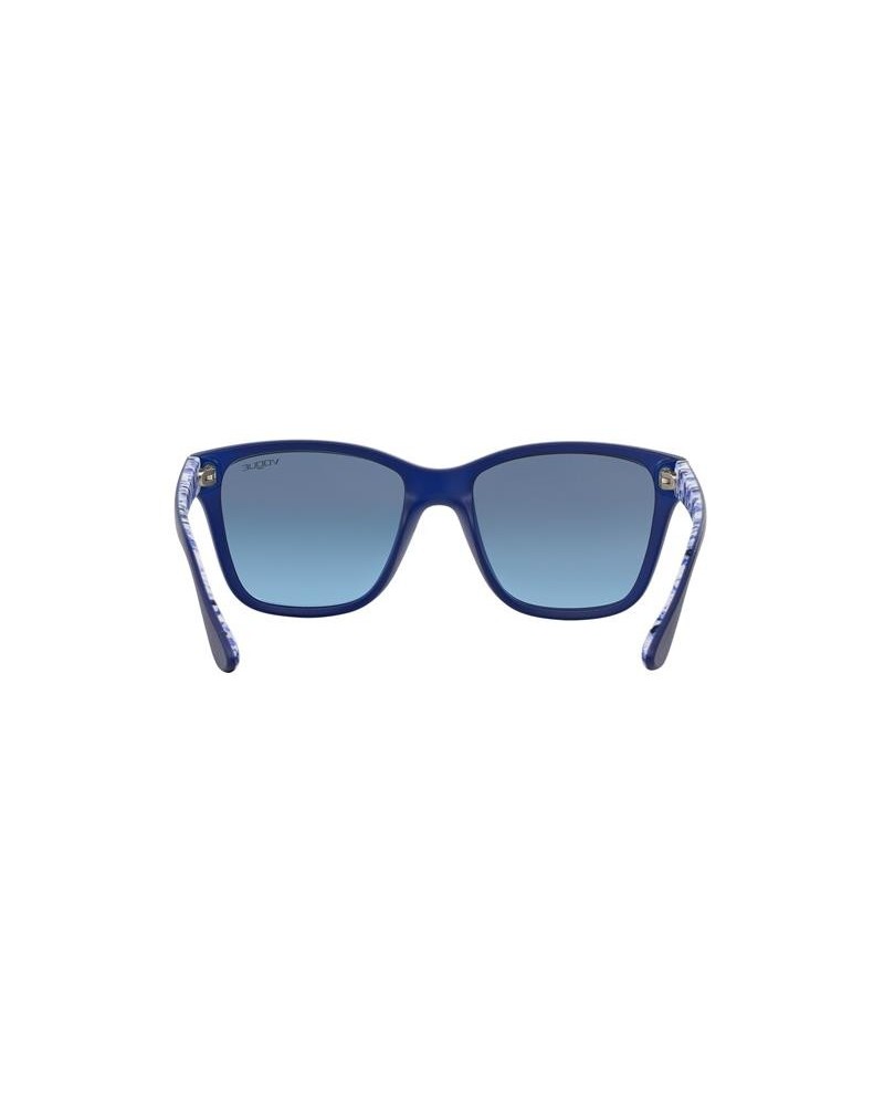 Okulary przeciwsłoneczne Vogue VO 2896S 54 22258F Niebieskie Damskie Kocie