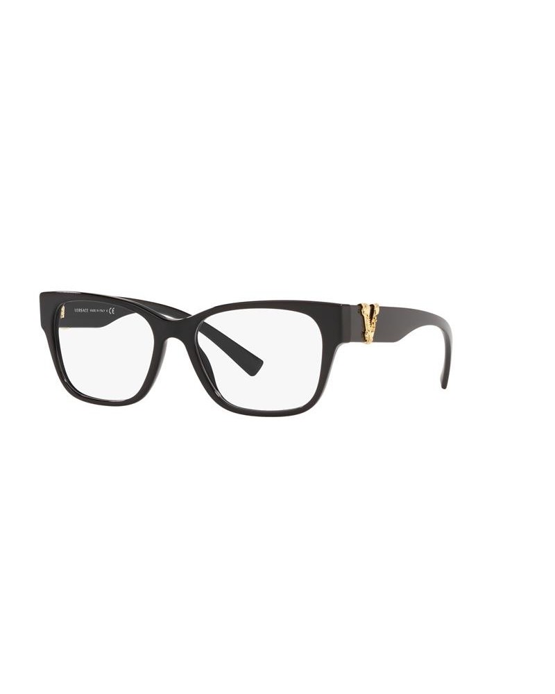 Okulary korekcyjne Versace VE 3283 54 GB1 Czarne Damskie Prostokątne
