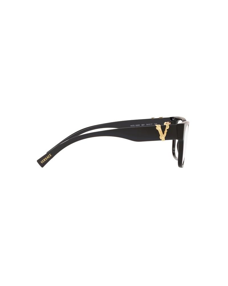 Okulary korekcyjne Versace VE 3283 54 GB1 Czarne Damskie Prostokątne