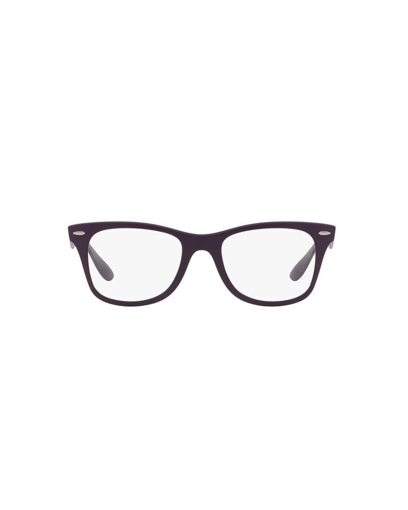 Okulary korekcyjne Ray-Ban RX 7034 50 5443 Fioletowe Unisex Prostokątne