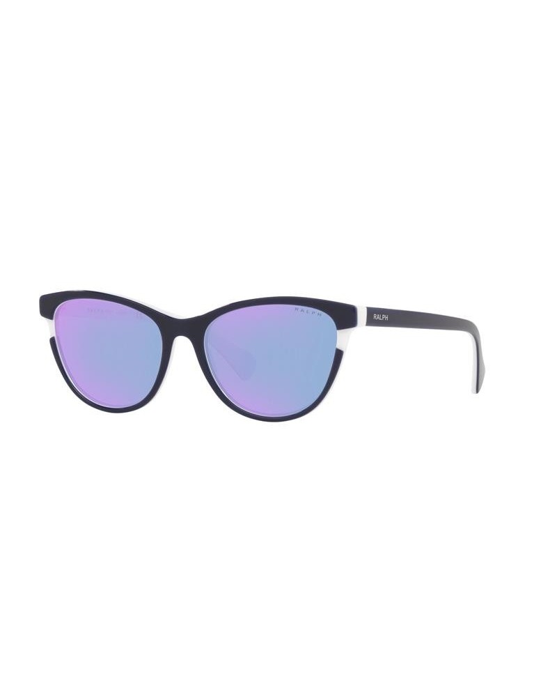 Okulary przeciwsłoneczne Ralph RA 5275 55 59191N Niebieskie Damskie Motylki