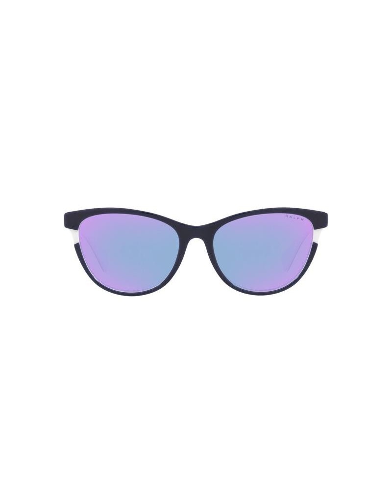 Okulary przeciwsłoneczne Ralph RA 5275 55 59191N Niebieskie Damskie Motylki