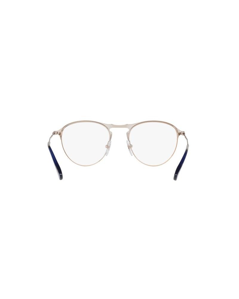 Okulary korekcyjne Persol PO 7092V 50 1073 Brązowe Unisex Geometryczne