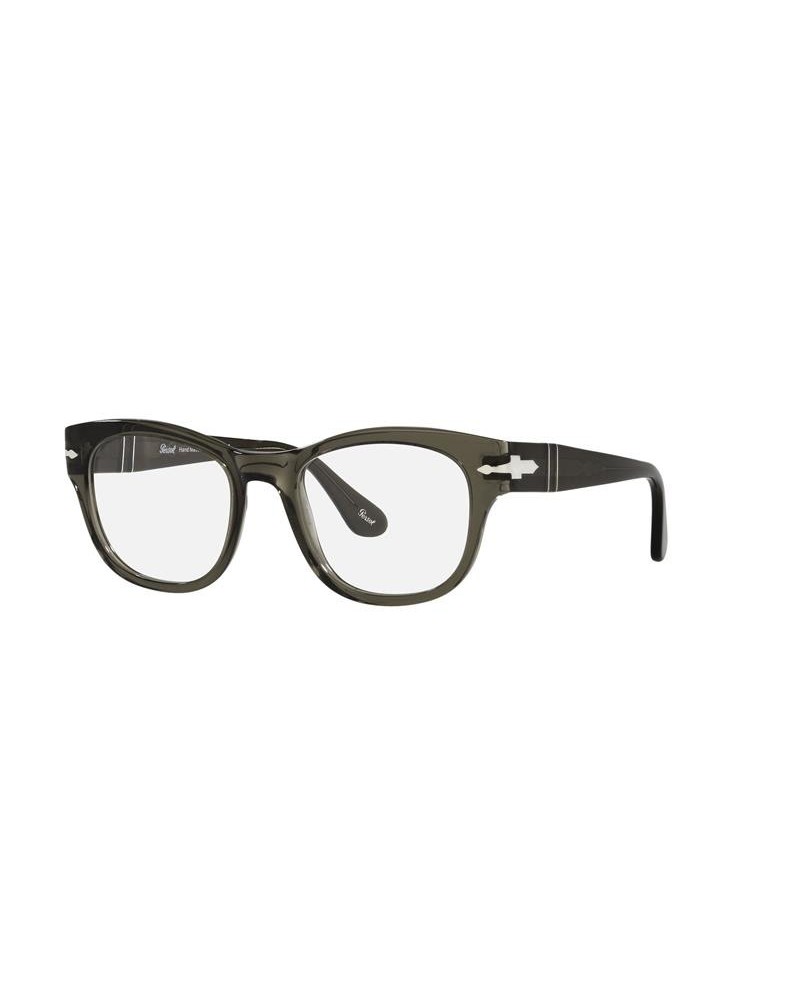 Okulary korekcyjne Persol PO 3270V 52 1103 Szare Unisex Prostokątne