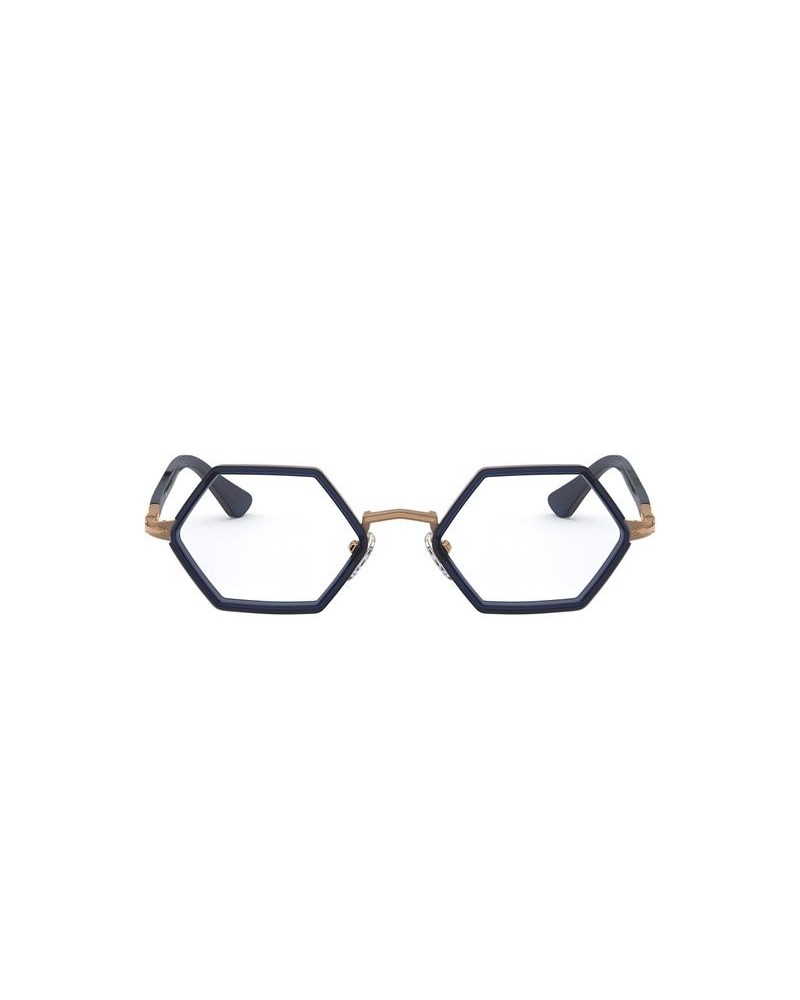 Okulary korekcyjne Persol PO 2472V 48 1095 Niebieskie Damskie Geometryczne