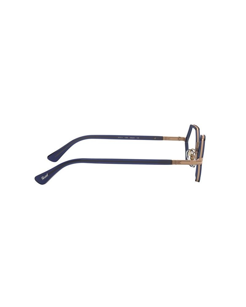 Okulary korekcyjne Persol PO 2472V 48 1095 Niebieskie Damskie Geometryczne