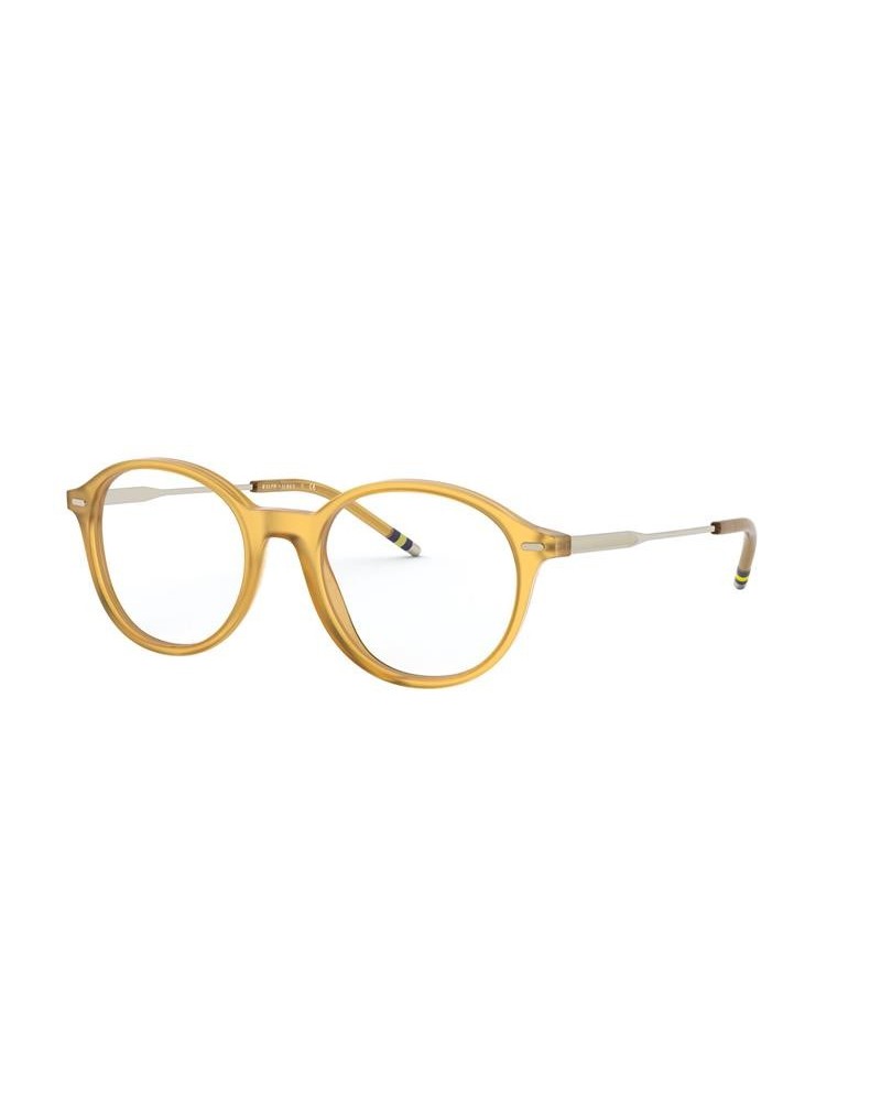 Okulary korekcyjne Polo PH 2219 50 5005 Żółty Męskie Owalne