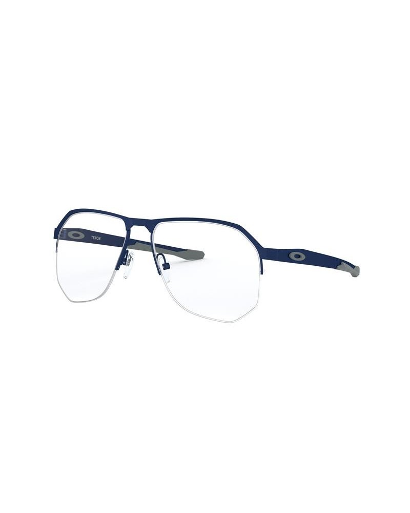 Okulary korekcyjne Oakley OX 5147 55 514704 Niebieskie Męskie Geometryczne
