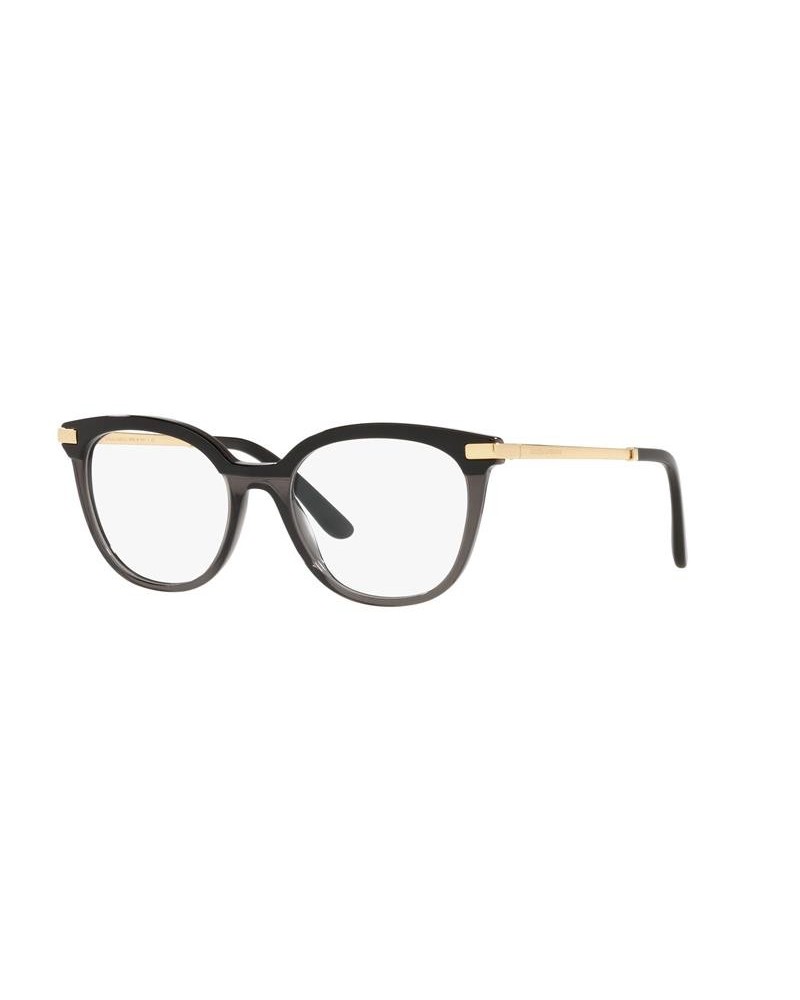 Okulary korekcyjne Dolce & Gabbana DG 3346 52 3246 Czarne Damskie Prostokątne
