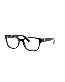 Okulary korekcyjne Dolce & Gabbana DG 3326 54 501 Czarne Damskie Prostokątne