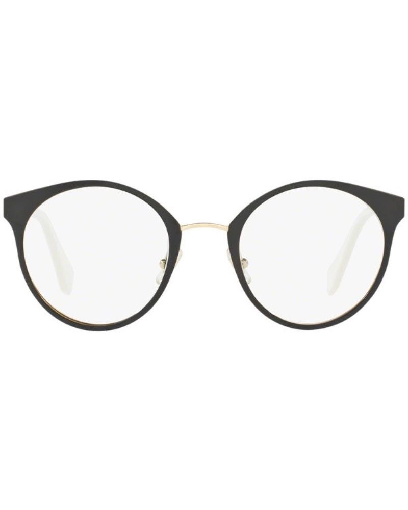 Okulary korekcyjne Miu Miu MU 51PV 50 1AB1O1 Brązowe Damskie Owalne