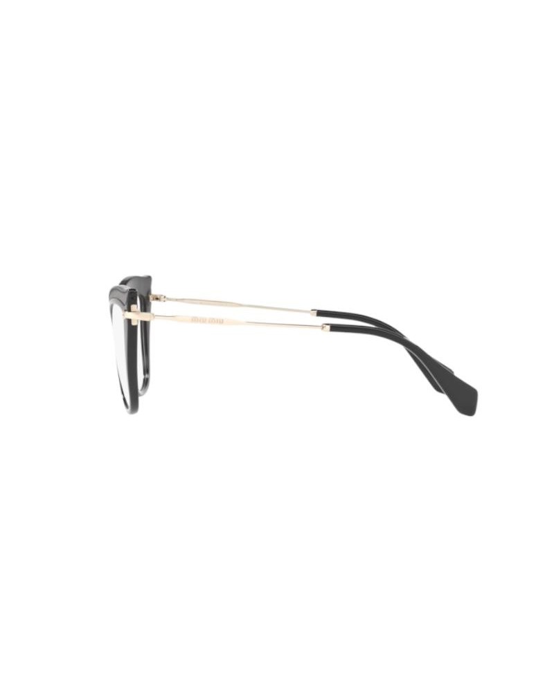 Okulary korekcyjne Miu Miu MU 06PV 53 VIE1O1 Czarne Damskie Kocie