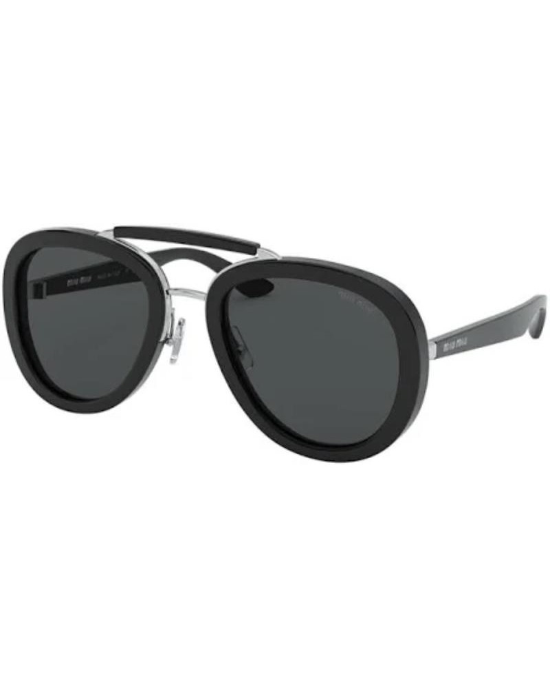 Okulary przeciwsłoneczne Miu Miu MU 05VS 1AB5S053 Czarne Damskie Geometryczne
