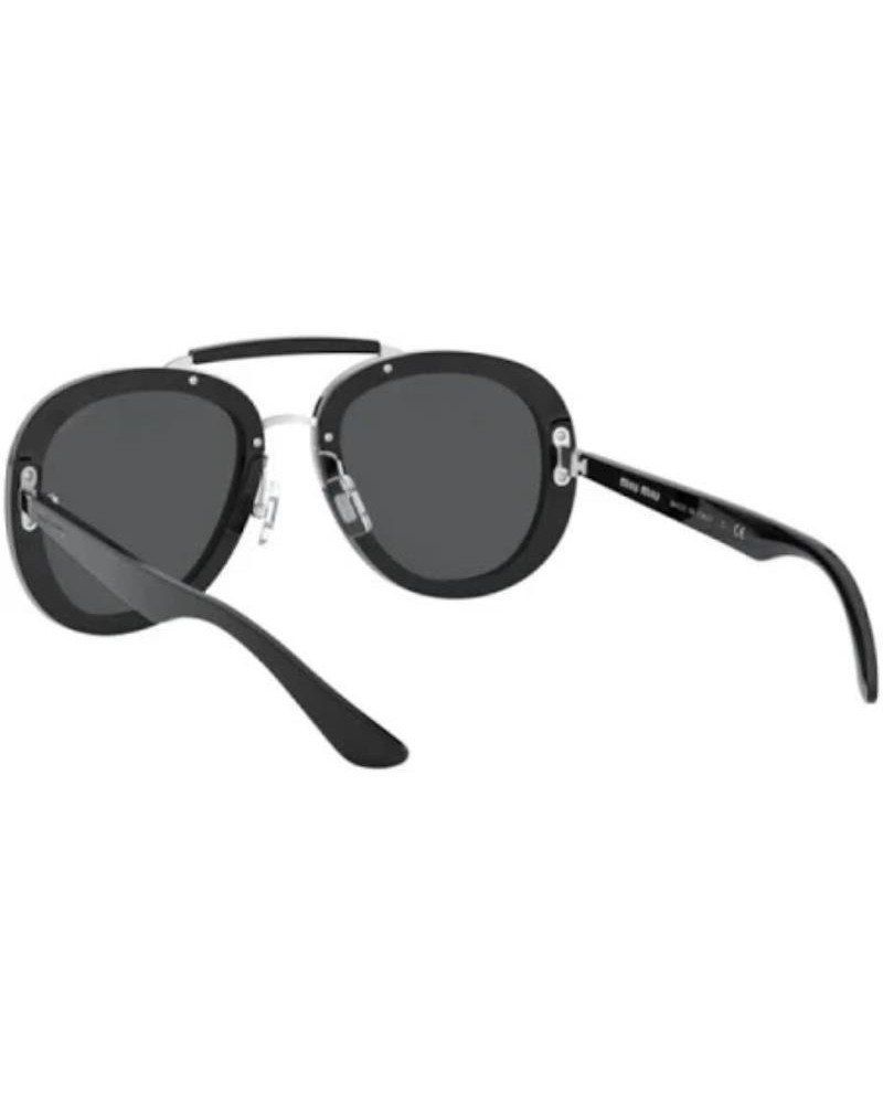 Okulary przeciwsłoneczne Miu Miu MU 05VS 1AB5S053 Czarne Damskie Geometryczne
