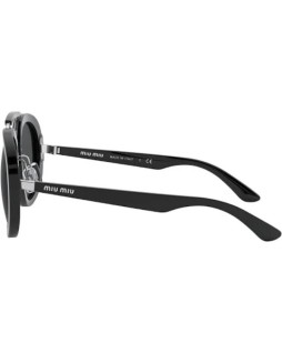 Okulary przeciwsłoneczne Miu Miu MU 05VS 1AB5S053 Czarne Damskie Geometryczne