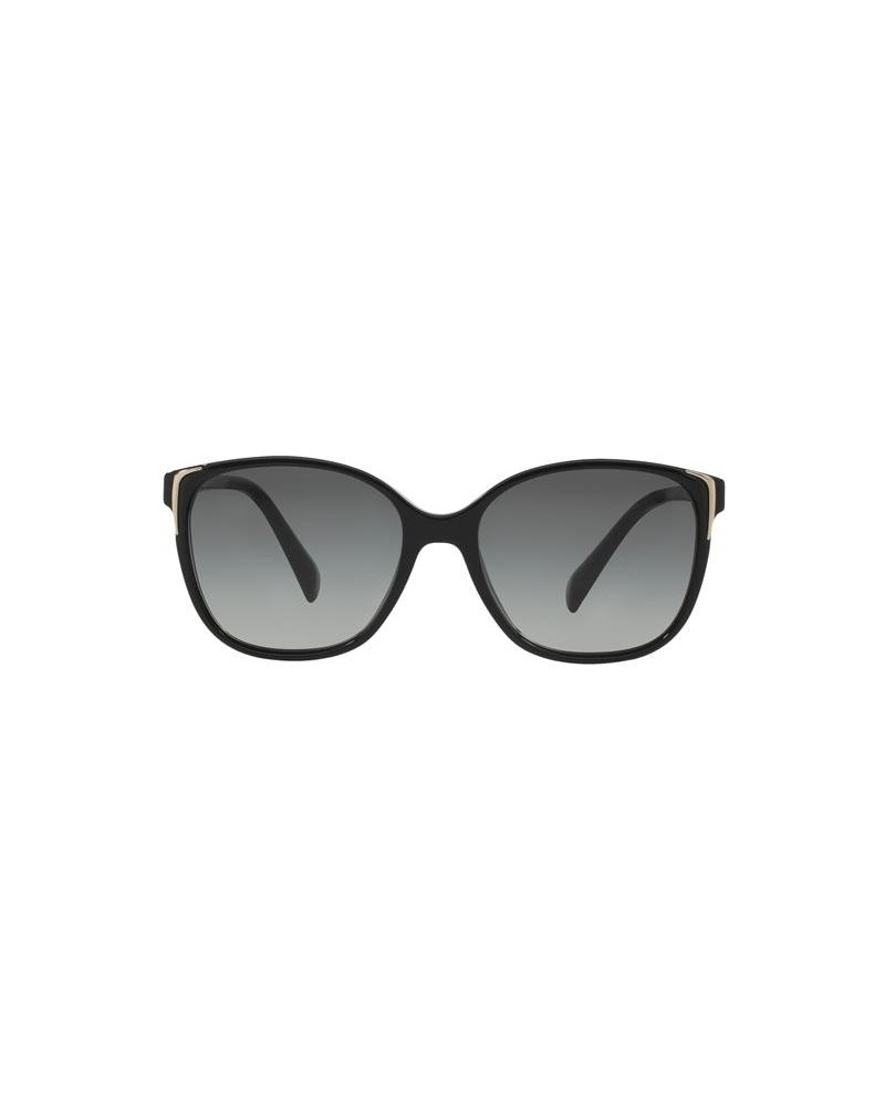 Okulary przeciwsłoneczne Prada PR 01OS 55 1AB3M1 Czarne Damskie Prostokątne