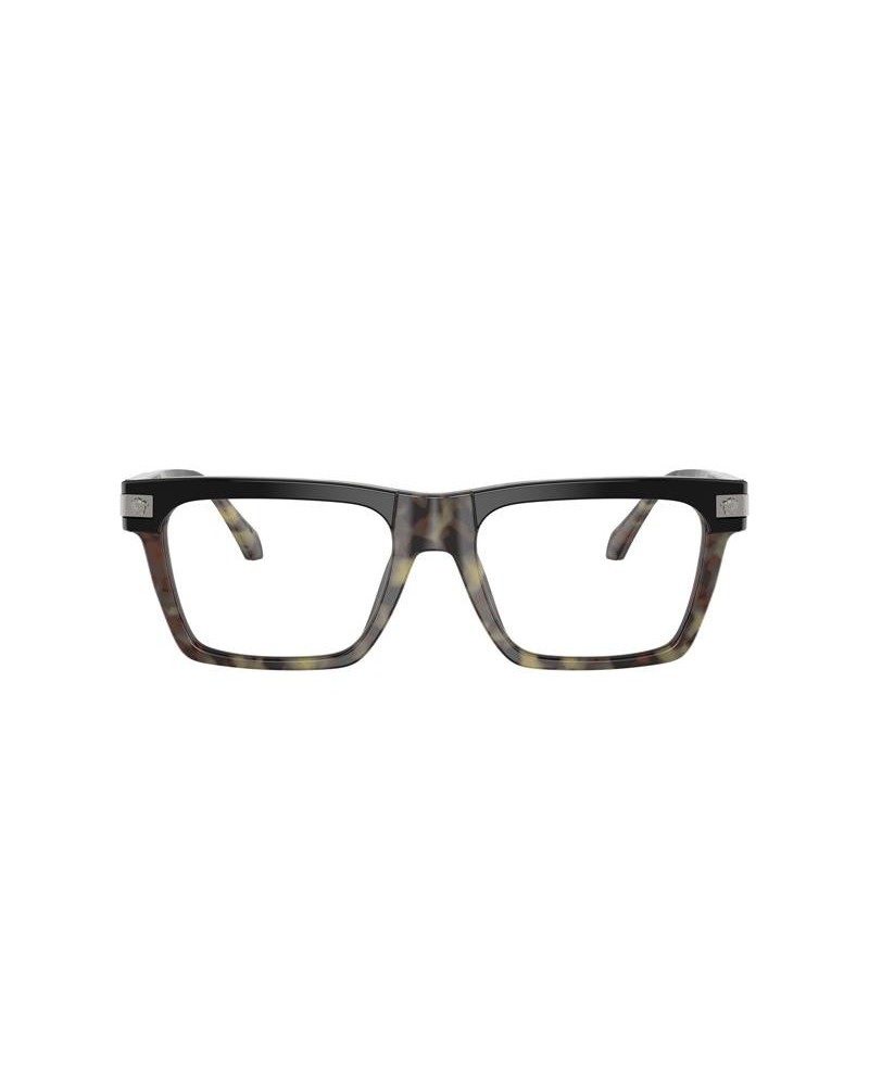 Okulary korekcyjne Versace VE 3354 55 5456 Brązowe Męskie Prostokątne