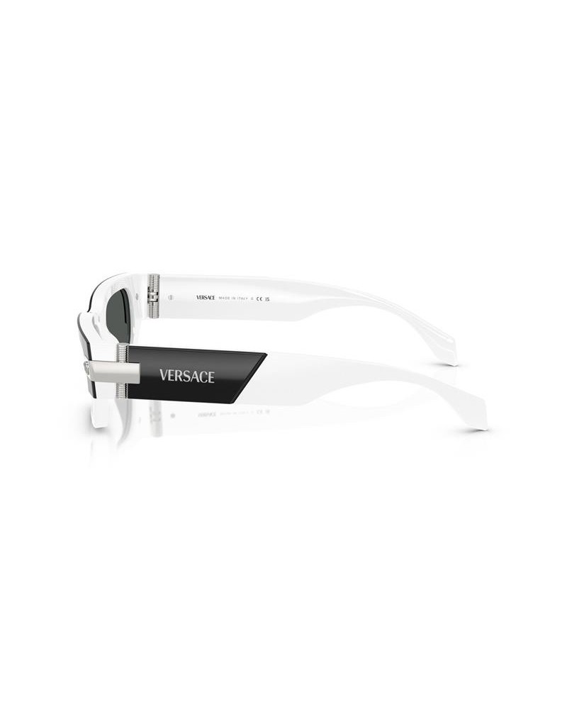 Okulary przeciwsłoneczne Versace VE 4465 53 545987 Wielokolorowe Męskie Prostokątne