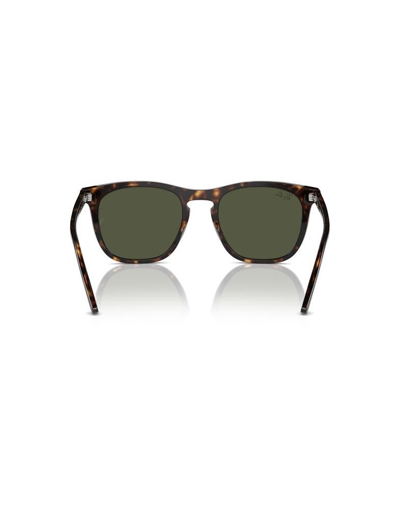 Okulary przeciwsłoneczne Ray-Ban RB 2210 53 902/31 Brązowe Unisex Prostokątne