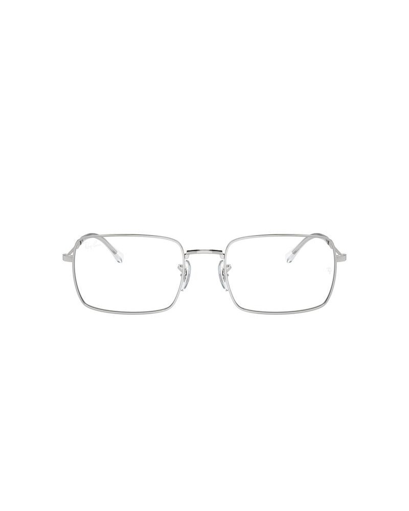 Okulary korekcyjne Ray-Ban RX 6520 55 2501 Srebrne Unisex Prostokątne