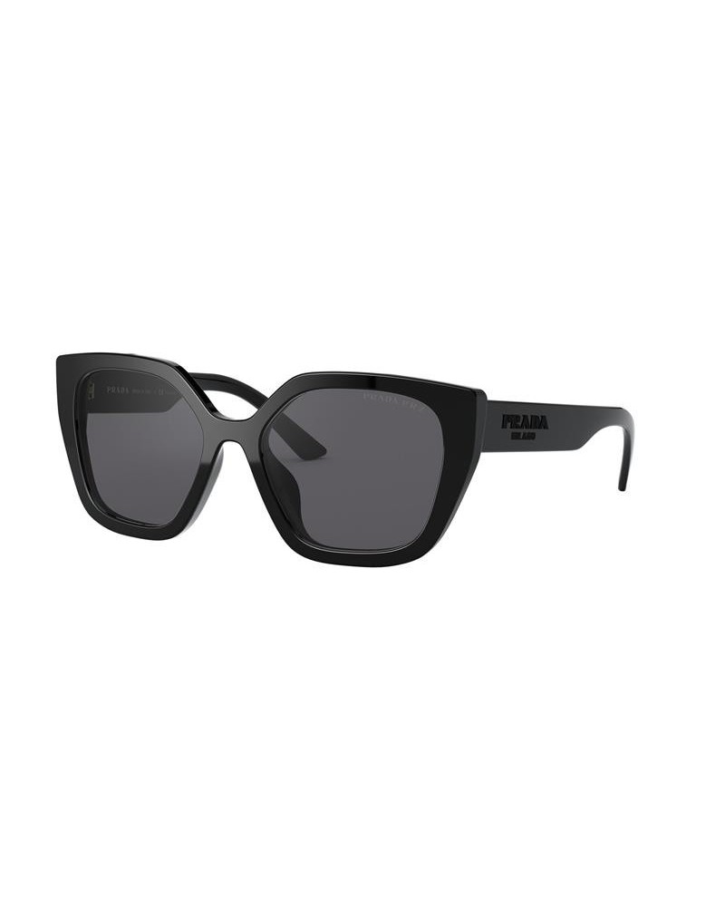 Okulary przeciwsłoneczne Prada PR 24XS 52 1AB5Z1 Czarne Damskie Prostokątne