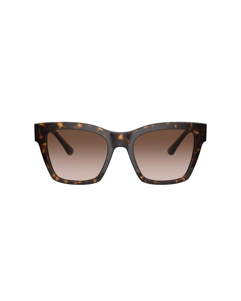 Okulary przeciwsłoneczne Dolce & Gabbana DG 4384 53 502/13 Brązowe Damskie Prostokątne