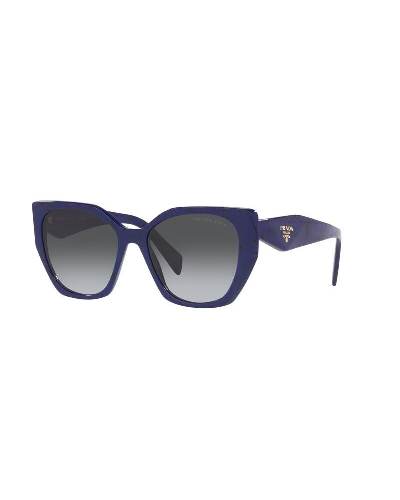 Okulary przeciwsłoneczne Prada PR 19ZS 55 18D5W1 Niebieskie Damskie Prostokątne