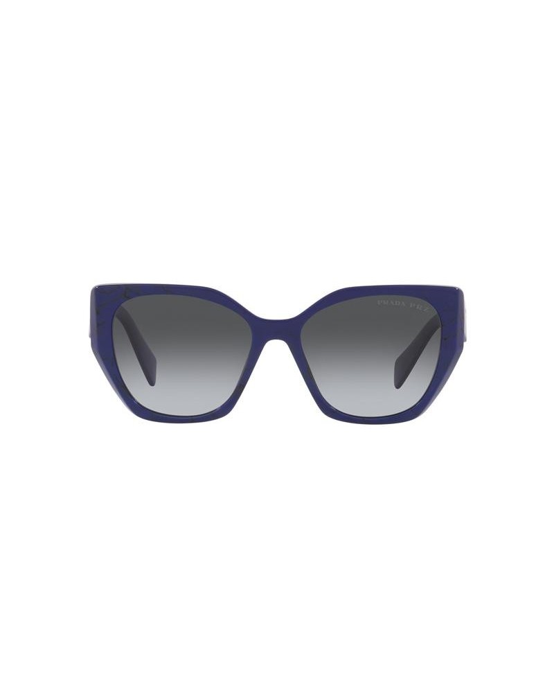 Okulary przeciwsłoneczne Prada PR 19ZS 55 18D5W1 Niebieskie Damskie Prostokątne