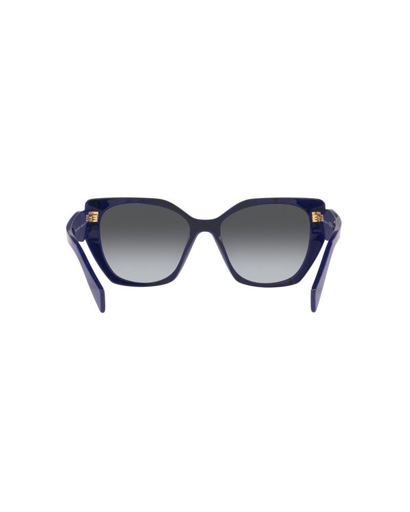 Okulary przeciwsłoneczne Prada PR 19ZS 55 18D5W1 Niebieskie Damskie Prostokątne