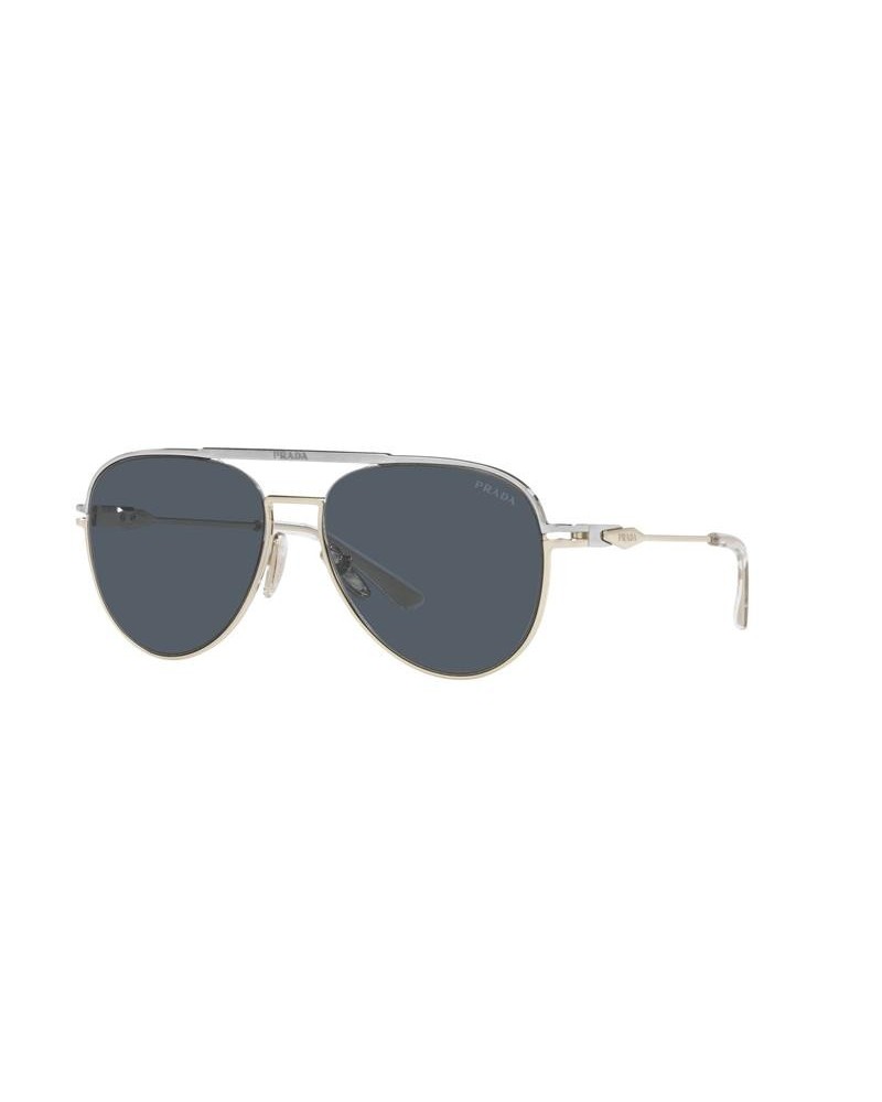 Okulary przeciwsłoneczne Prada PR 54ZS 57 17F09T Wielokolorowe Męskie Aviator