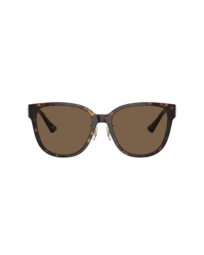 Okulary przeciwsłoneczne Versace VE 4460D 57 108/73 Brązowe Damskie Prostokątne