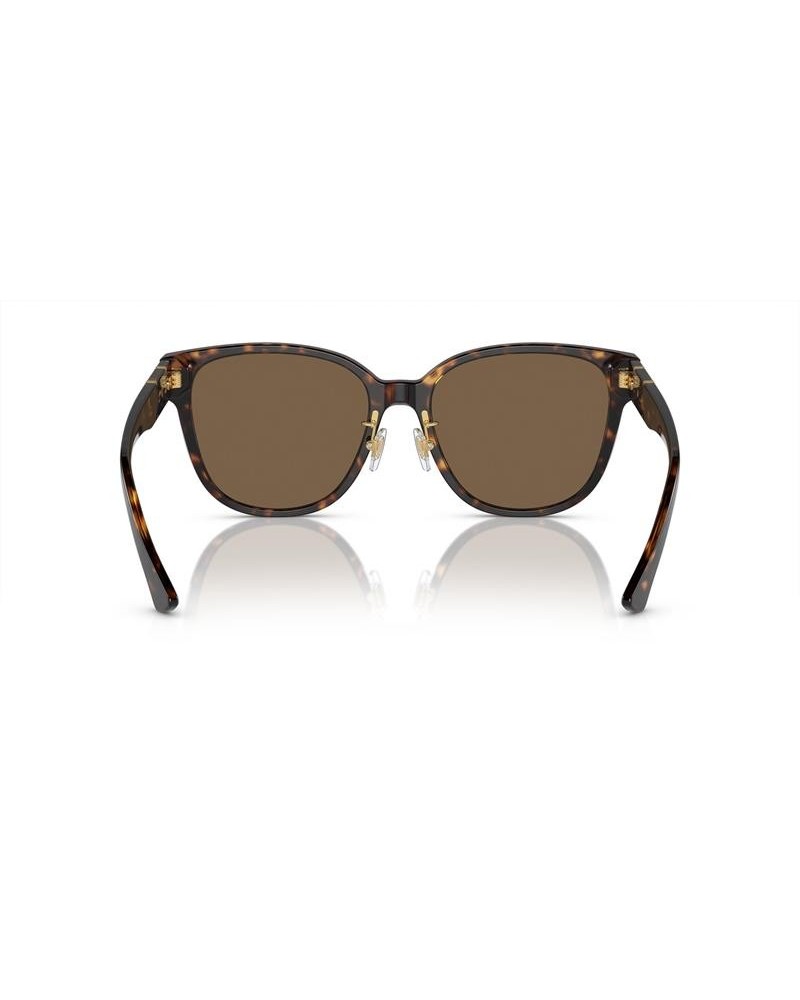 Okulary przeciwsłoneczne Versace VE 4460D 57 108/73 Brązowe Damskie Prostokątne