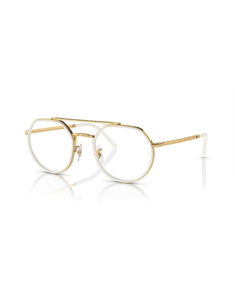 Okulary korekcyjne Ray-Ban RX 3765V 51 2500 Złoty Unisex Geometryczne