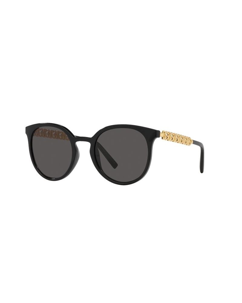 Okulary przeciwsłoneczne Dolce & Gabbana DG 6189U 52 501/87 Czarne Damskie Owalne