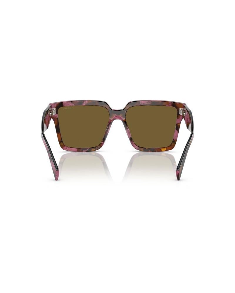 Okulary przeciwsłoneczne Prada PR 24ZS 56 18N01T Wielokolorowe Damskie Prostokątne