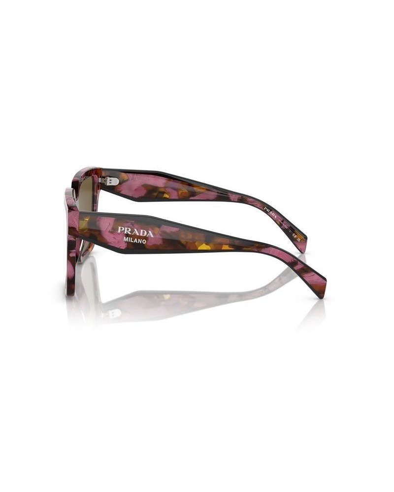 Okulary przeciwsłoneczne Prada PR 24ZS 56 18N01T Wielokolorowe Damskie Prostokątne