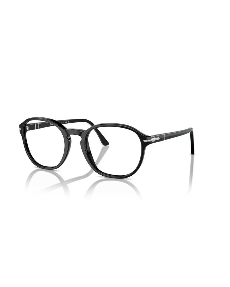 Okulary korekcyjne Persol PO 3343V 53 95 Czarne Unisex Owalne