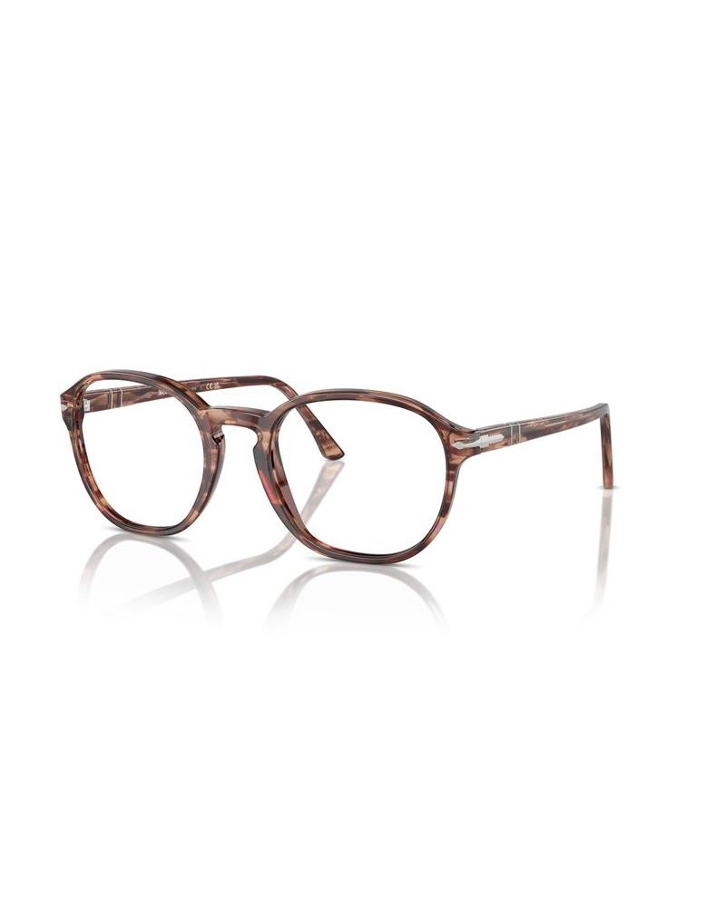 Okulary korekcyjne Persol PO 3343V 53 1209 Brązowe Unisex Owalne