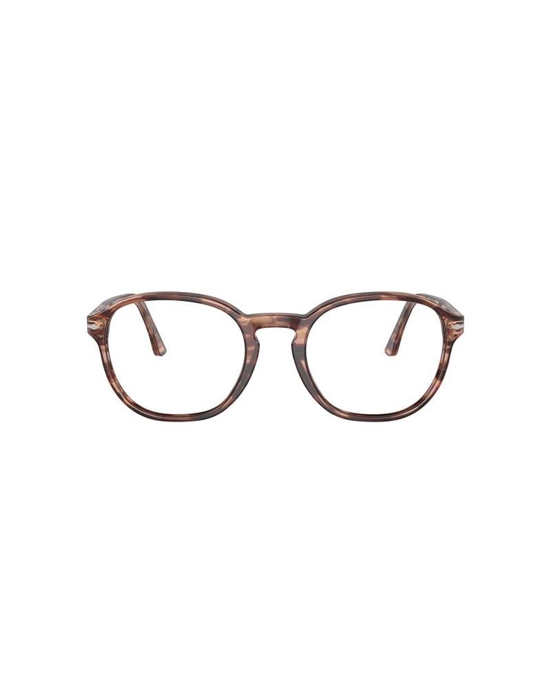 Okulary korekcyjne Persol PO 3343V 53 1209 Brązowe Unisex Owalne