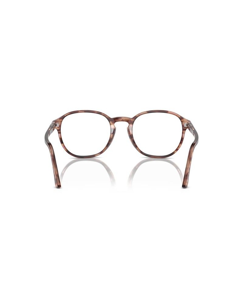 Okulary korekcyjne Persol PO 3343V 53 1209 Brązowe Unisex Owalne