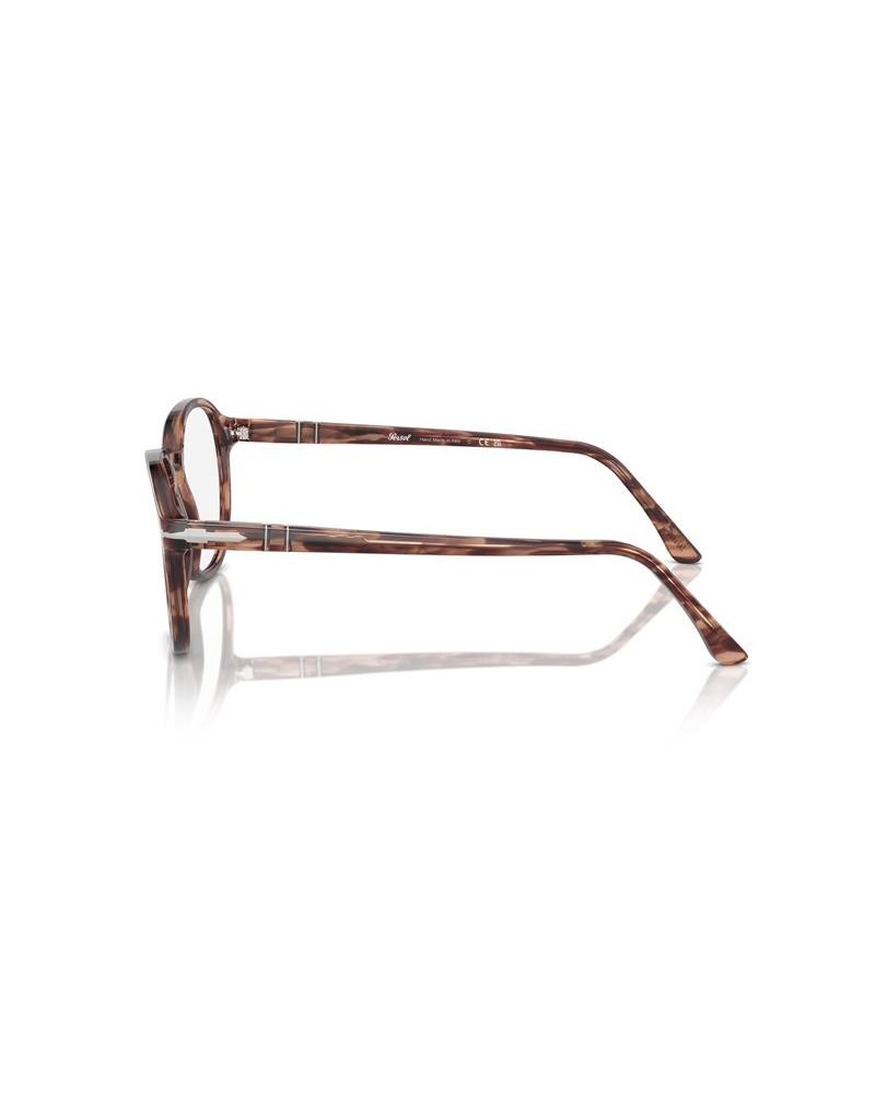 Okulary korekcyjne Persol PO 3343V 53 1209 Brązowe Unisex Owalne