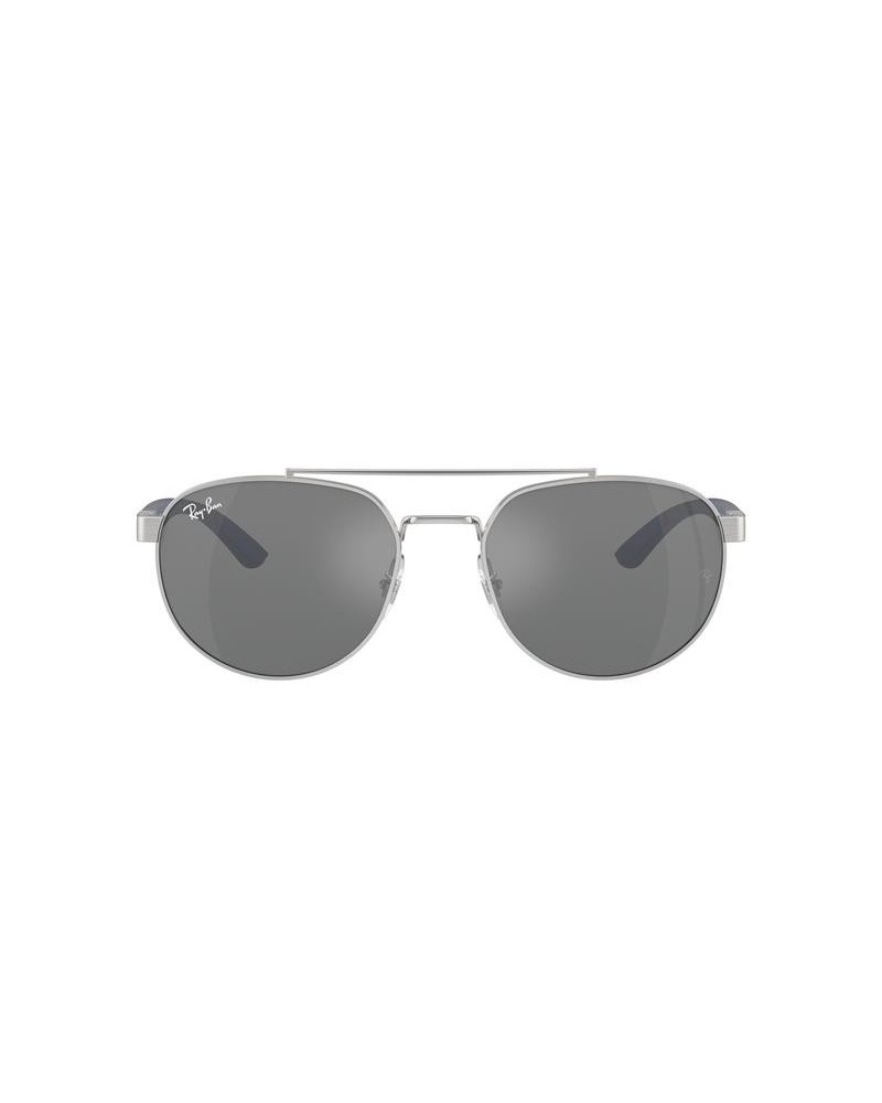 Okulary przeciwsłoneczne Ray-Ban RB 3736 56 003/6G Srebrne Unisex Okrągłe