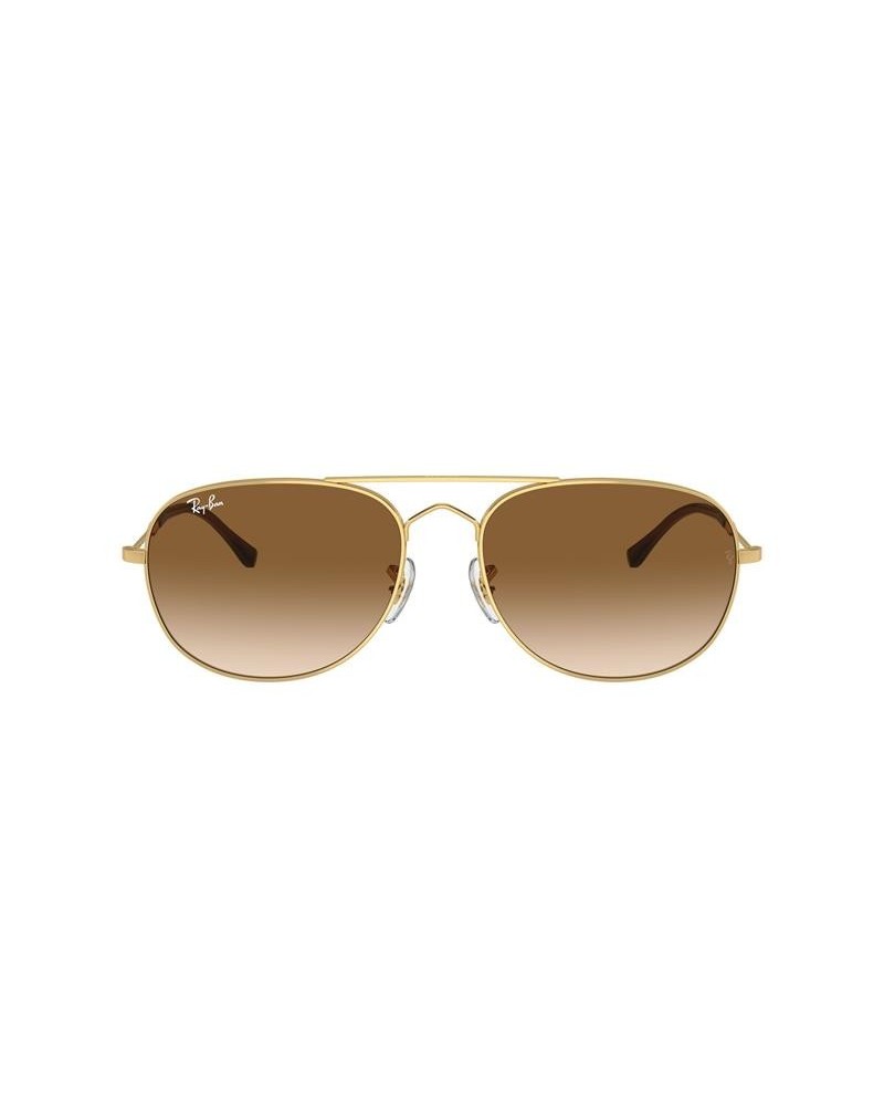Okulary przeciwsłoneczne Ray-Ban RB 3735 57 001/51 Złoty Unisex Prostokątne