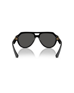 Okulary przeciwsłoneczne Dolce & Gabbana DG 4466 56 501/87 Czarne Męskie Prostokątne