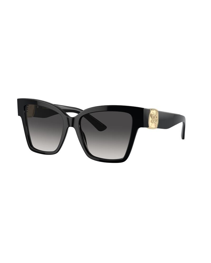 Okulary przeciwsłoneczne Dolce & Gabbana DG 4470 54 501/8G Czarne Damskie Prostokątne