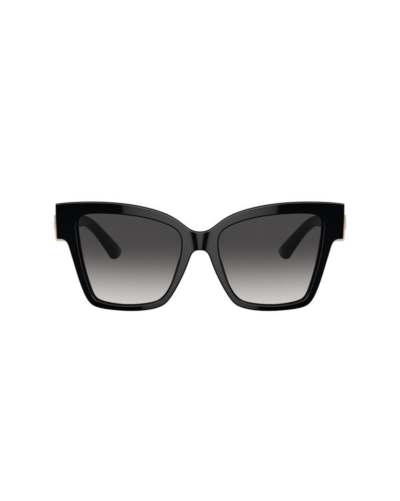 Okulary przeciwsłoneczne Dolce & Gabbana DG 4470 54 501/8G Czarne Damskie Prostokątne