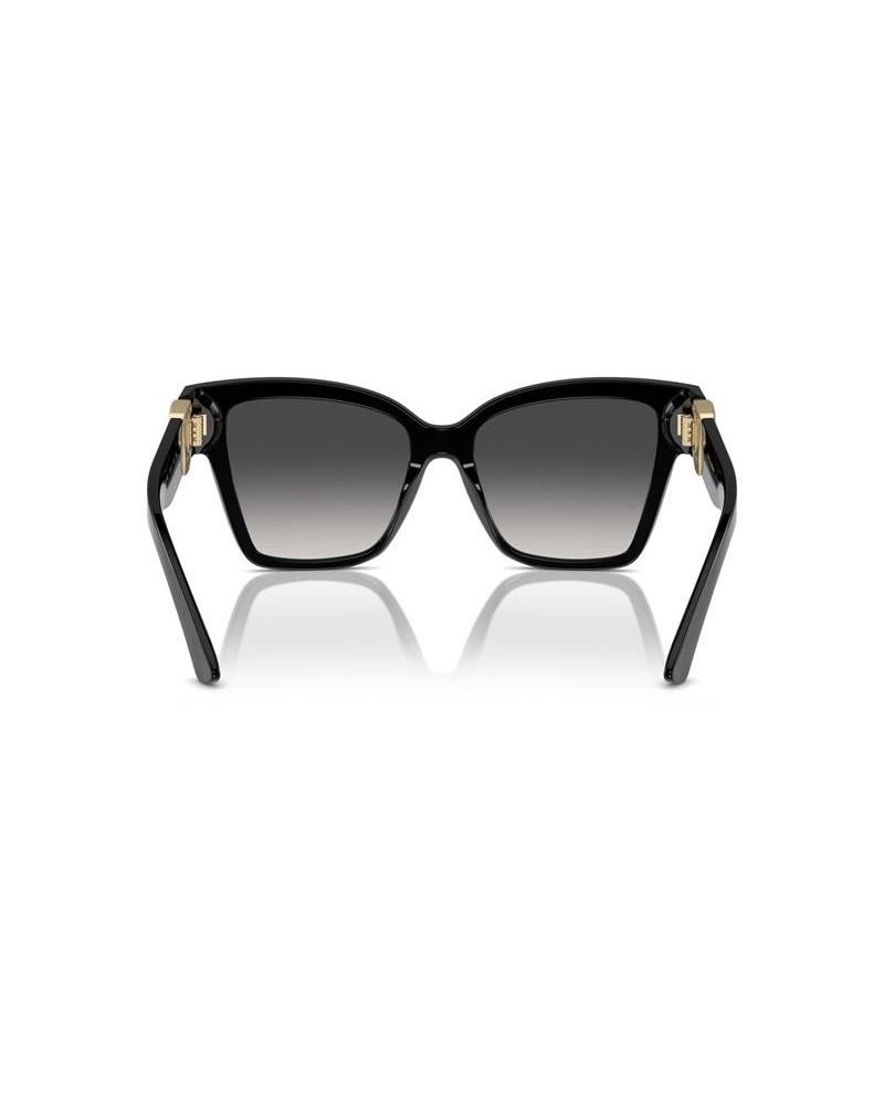 Okulary przeciwsłoneczne Dolce & Gabbana DG 4470 54 501/8G Czarne Damskie Prostokątne